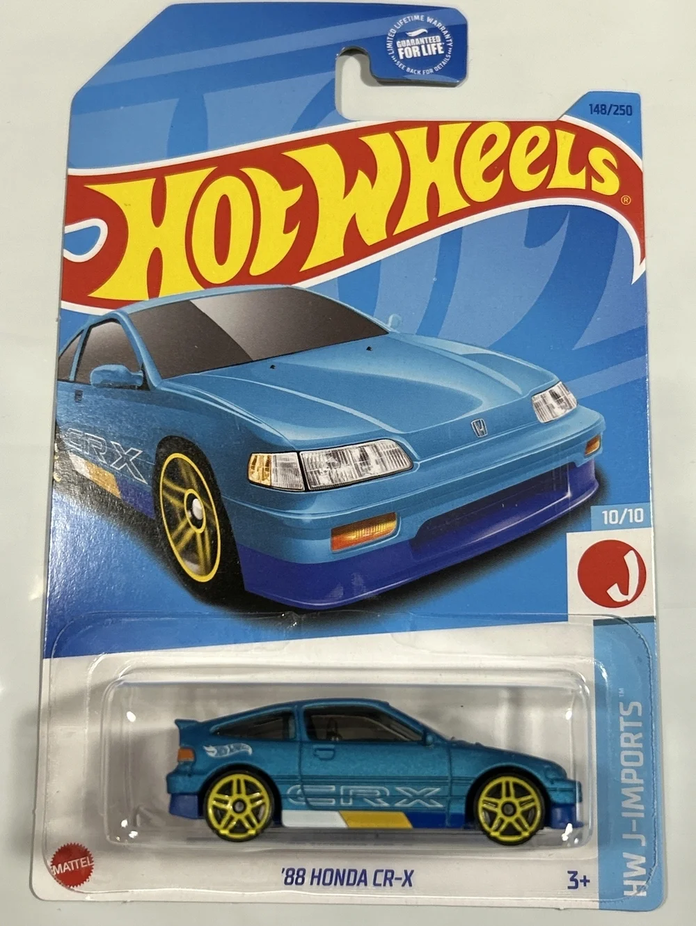 brand new Hot Wheels 88 Honda CRX Blue HW J-Imports 2023